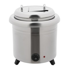13L/3.25 Gallon Tabletop Soup Warmer Silver Stainless Steel 400W