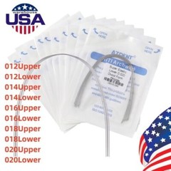 Dental Orthodontic Super Elastic Round Arch Wire Ovoid Form 012-020 Upper&Lower