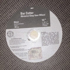 Norton Fastcut 14in Type 1 Aluminum Oxide Cut-Off Wheel 36 Grit 1in Arbor