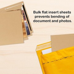 5×7 Corrugated Cardboard Sheets Set of 200, Flat Card Boards Inserts for Craf…