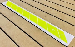 Reflective Chevron Diagonals DIY Oralite V98 Decal 4″ Tetrahedrons Oralite Shape
