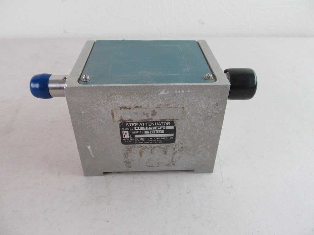 Weinschel AF 93-60-34 RF Step Attenuator 0-60dB in 10dB Steps, N Connectors