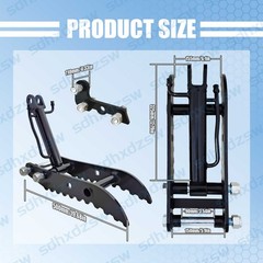 TYPHON Hydraulic Thumb Clip For 0.8Ton-2Ton Mini Excavators Attachments 3-Holes