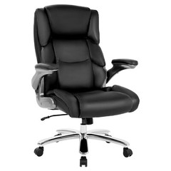 Big and Tall Office Chair 400lbs Adjustable Executive Leather Chair With Armrest