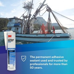 3M Marine Adhesive Sealant 5200 (06504) Permanent Bonding and Sealing for Boats