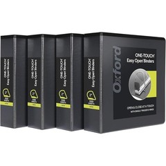 Durable 2 Inch View Binders W/ Easy Open D Rings Extra Storage Notes 4-Pack New