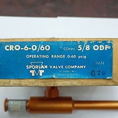 Sporlan CRO-6-0/60 Pressure Regulator Valve Copper Max Pressure 300 PSI