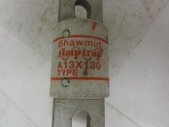 203885 New-No Box; Ferraz A13X1304 Semiconductor Fuse 130V; 130Amp