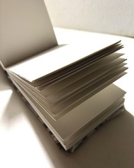 Handmade White Fabric Mushroom Blank Watercolor-book Arches Paper – 6 in. x 4 in