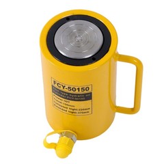 Solid Hydraulic Ram Cylinder Jack 50 Ton 6 Inch 150 mm Stroke Single Acting Pump