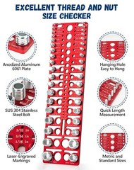 55 Nut and Bolt Thread Checker Thread Checker Standard and Metric Bolt…