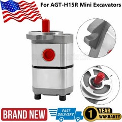 NEW Hydraulic Pump Double Acting Two Section for AGT-H15R Mini Excavators