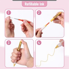 Mr. Pen- Retractable Gel Pens with Case, 12 Pack, Assorted Color Ink, Pastel
