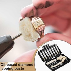 Diamond Polishing Kit 47pcs Buffing Bits and Lapping Paste for Jewelry Coins