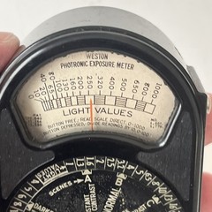 PHOTOGRAPHY LIGHT METER WESTON ANTIQUE OPTICS Untested For Parts