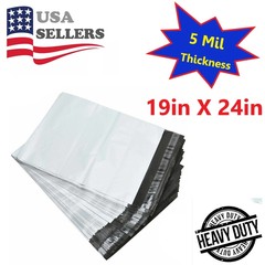 Ultra Heavy Duty 5MIL Poly Mailers Shipping Mailing Poly Bags 19in X 24in