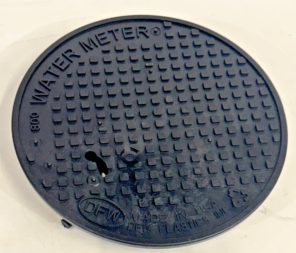 DFW ROUND WATER METER COVER CIRCULAR ROUND 800 SPRING LOCKING 12″ NEW