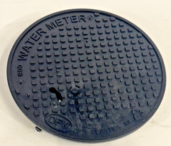 DFW ROUND WATER METER COVER CIRCULAR ROUND 800 SPRING LOCKING 12″ NEW