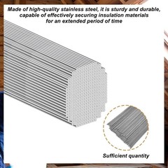 160 PCS Insulation Support Wires 16 Inch 1095 High Carbon Steel 2mm Rods