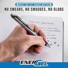 Pentel EnerGel RTX Retractable Liquid Gel Pen, Chill Expressions Pack, 0.7mm