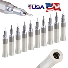 1-10* NSK Style Dental Straight Nosecone Handpiece Low Speed Fit HP2.35mm Bur YX