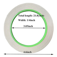 2Pcs Copper Foil Tape 1/4 x 21.8 Yards Double-Sided Conductive EMI Shielding for