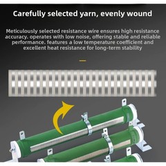 300W 1000W 2000W 5000W Wire Wound Adjustable Variable Resistor Ceramic Rheostat