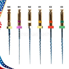 6 limas endodónticas de motor rotatorio Super NiTi dental 25mm CE FDA