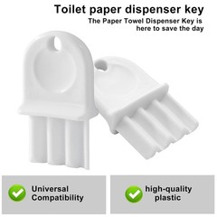 5 Pcs Tissue Dispenser Key Replacement Universal Paper Towel Dispenser Key, U…