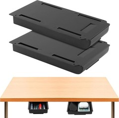 2 Pack Under Desk Drawer Organizer,Under Desk Drawer,Under Desk Storage Drawe…