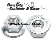 M10-1.25 JIS Flange Nuts Small Hex M10x1.25 Nut 10mm x 1.25 Serrated Flange 10.9