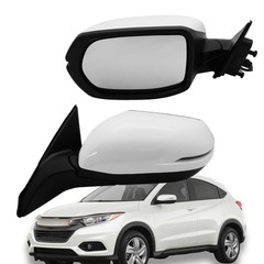 Left Driver Side Mirror Fits 2016-2022 HR-V EX EX-L Power Heated Signal White