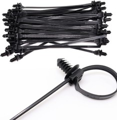 Benliu Cable Zip Tie, 8.3×0.2 inch Heavy Duty Nylon Push Mount Self Lo