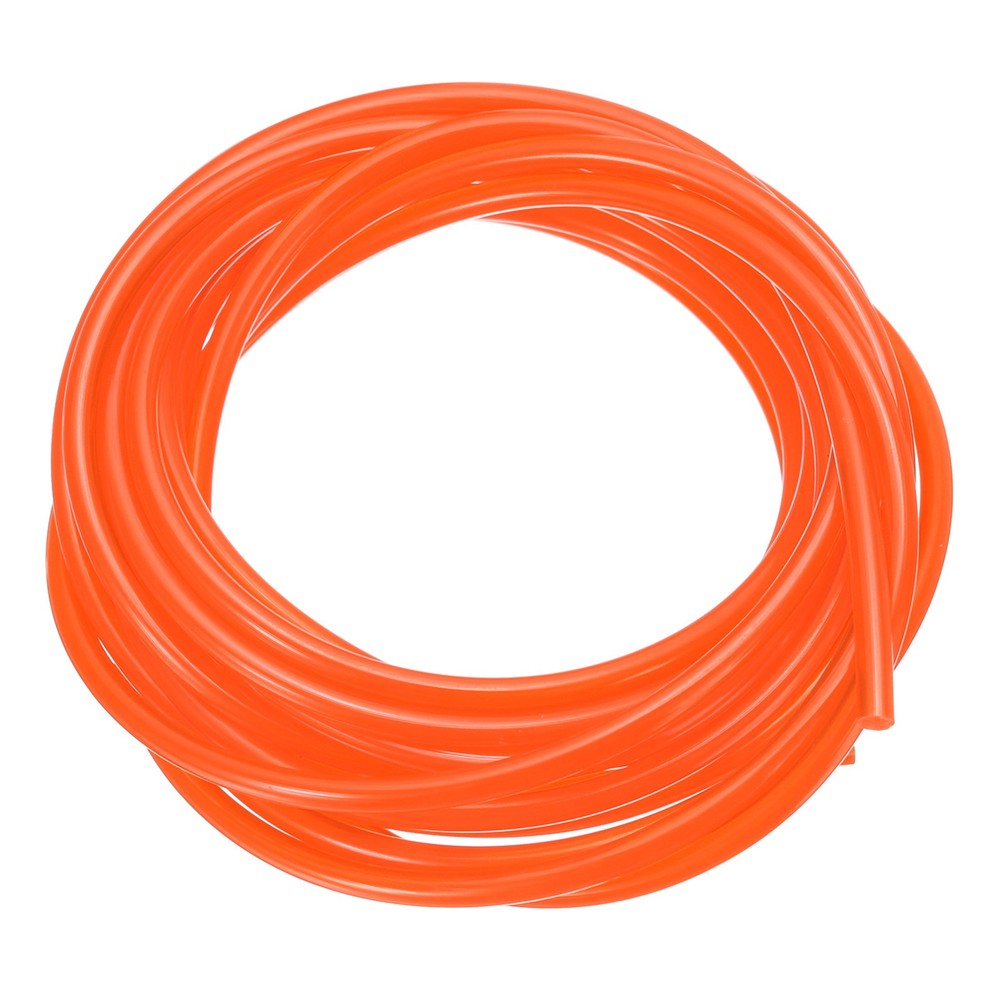 Polyurethane Round Belts 5mm Dia 3 Meters 10ft Length Smooth Surface Orange