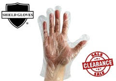 10000 Pcs, X-Large 1.5 Mil High-Density Polyethylene Disposable Gloves – Clear