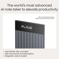 Plaud Note Pro AI Voice Recorder, Transcribe & Summarize with AI, App Control…