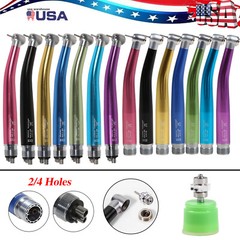 7Color NSK Style Dental Push Button High Speed Turbine Handpiece 2Hole/4Hole USA