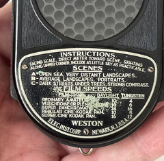 PHOTOGRAPHY LIGHT METER WESTON ANTIQUE OPTICS Untested For Parts