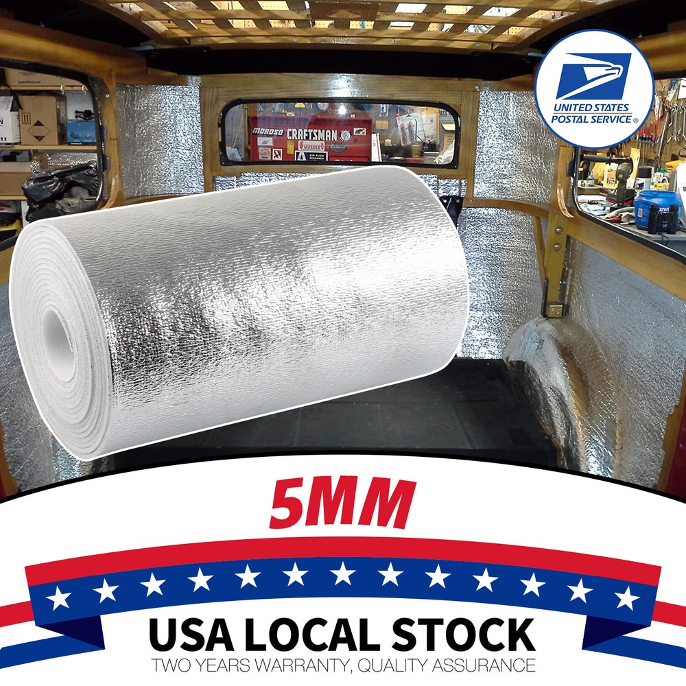 160″x40″ 5MM EPE Foam Material For Car RV Cabin Window Home Door Insulation Mat