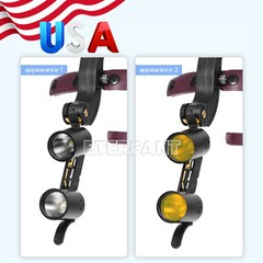 ETERFANT Dental 3.5X Surgical Headband Binocular Loupes+5W LED Head Light 2Leds