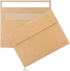 50 Pack Kraft Envelopes 4 X 6 Inch Brown Envelopes,A4 Envelopes, Card Envelopes,