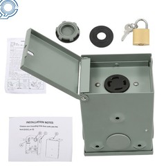 NEMA L14-30R Power Outlet Box 125/250 Volt 30 Amp Generator Power Outlet Box