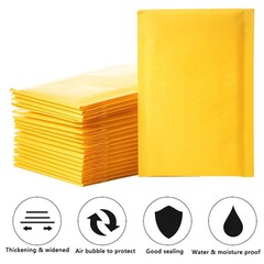 40 Kraft Paper Bubble Padded Envelopes Mailers Shipping Lot Useable Space 6.5 x9