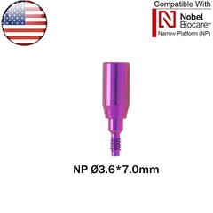 US NOBEL Dental Healing Abutment Cap NP Fits Nobel Biocare Active Dia Ø3.5 ∅5.0