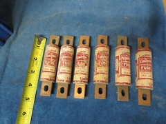 (6) Limitron JKS-100 100A 600VAC Class J Fuse Fast Acting Current Limiting Type