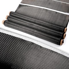 50 * 150CM Real Carbon Fiber Fabric Cloth Roll 3k 200gsm 2×2 Twill Weave Black
