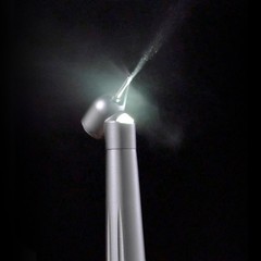 LED Dental Surgical Handpiece 45 Degree High Speed Turbine 4 Hole Rare Exhaust