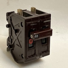 Wadsworth A240NI 40 Amp 2 Pole 2P Type A METAL FOOT Circuit Breaker A240N A240