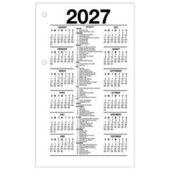 2026 At-A-Glance E717-50 Daily Calendar Refill, 17-Style, 3-1/2 x 6″