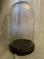 Victorian style large glass display dome made in France.